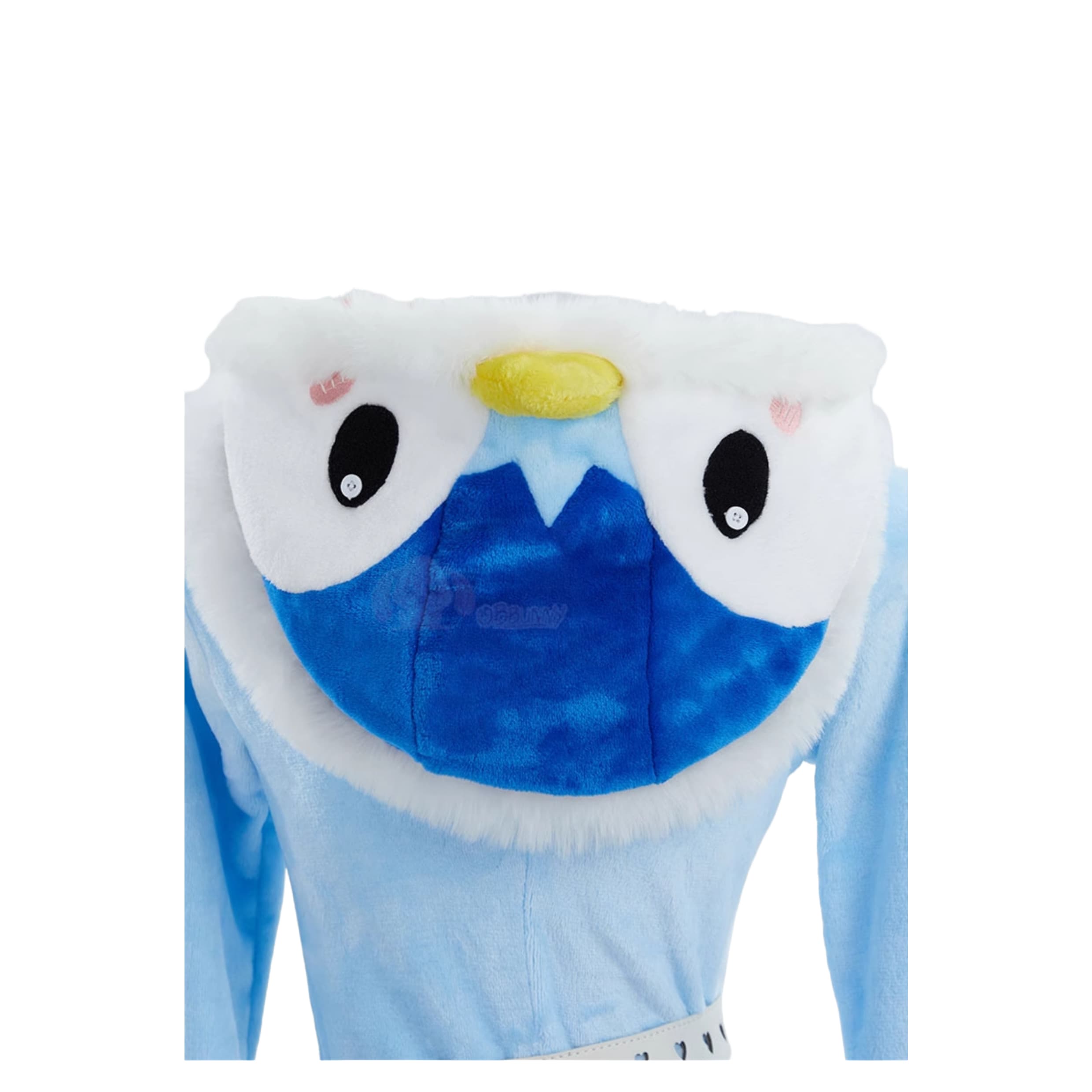 Official Piplup Pokemon Kigurumi Cosplay Costume, Blue Hooded Pajamas - Halloweez