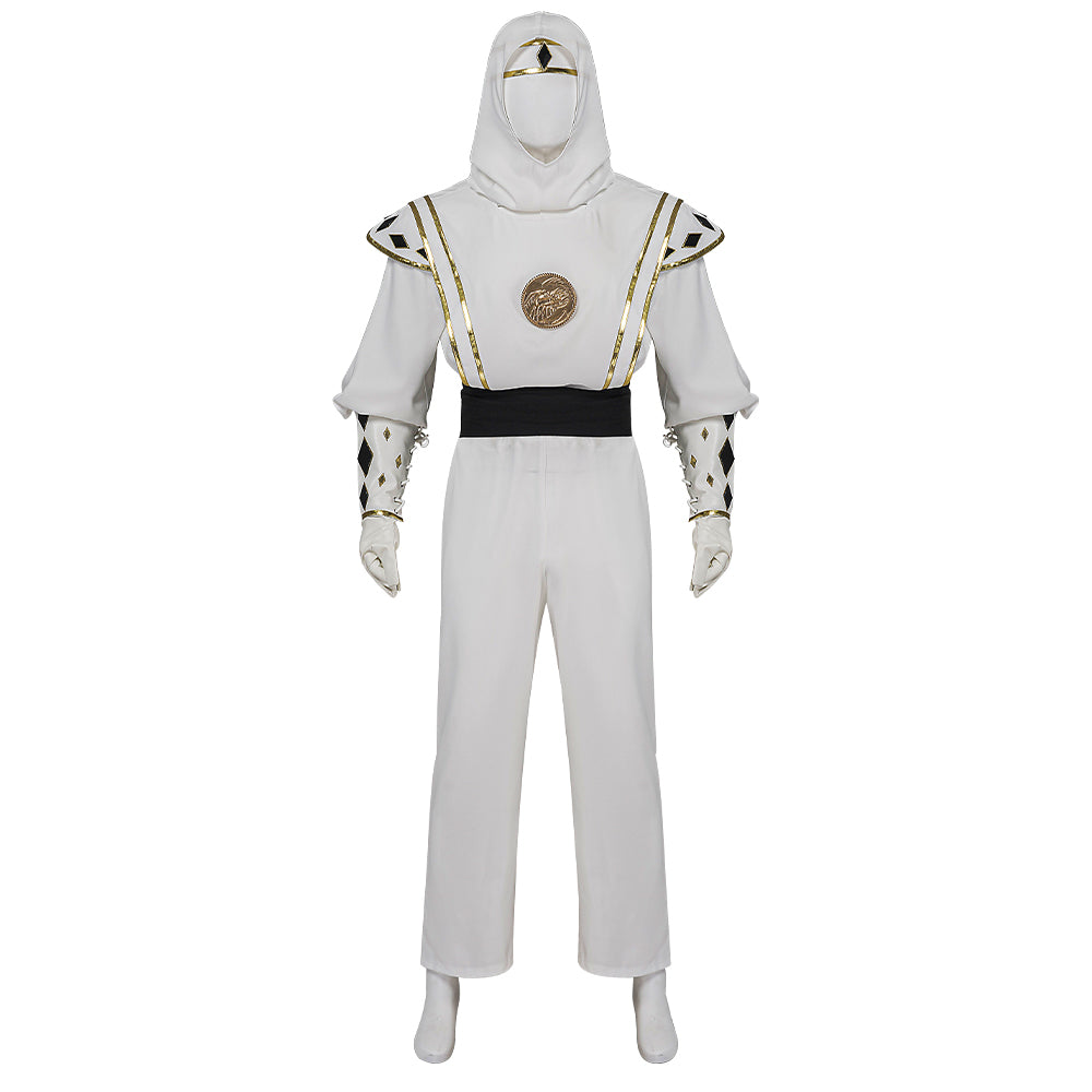 Halloweez Tommy Oliver White Ranger Ninja Cosplay Costume