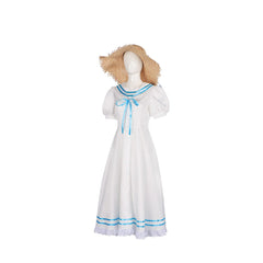 Summer Sky Beyond Kamoha Uesaka Cosplay Costume - Game Accurate Dress with Hat