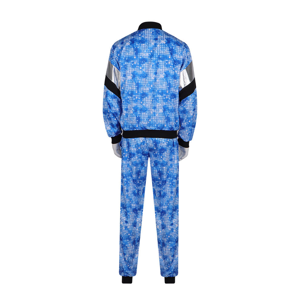 Hot Retro Trend Party Stage Performance Costume 80s Disco Outfit Jacket Pants Sportswear
