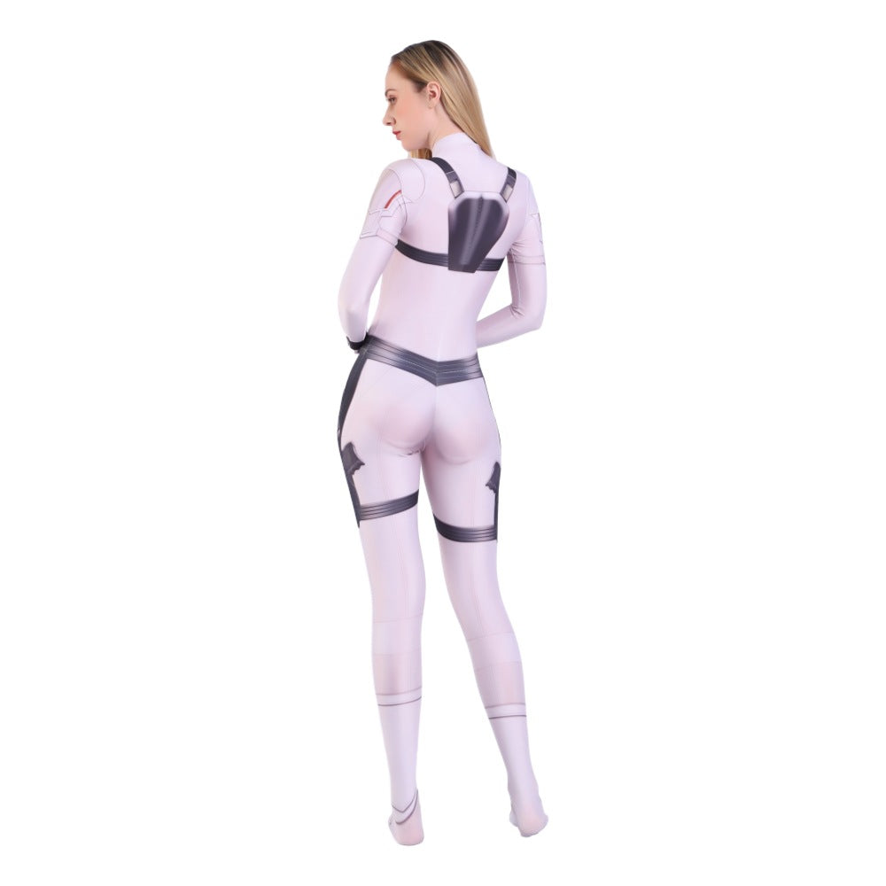 White Widow 3-in-1 Bodysuit Adult Kids Cartoon Costume COSPLAY Halloween Costume - Halloweez