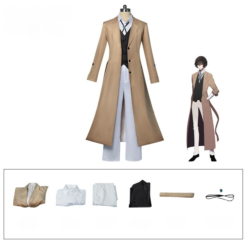 Bungo Stray Dogs Cosplay Costume Yosano Akiko Dazai Osamu Nakahara Chuuya Anime Outfit - Halloweez