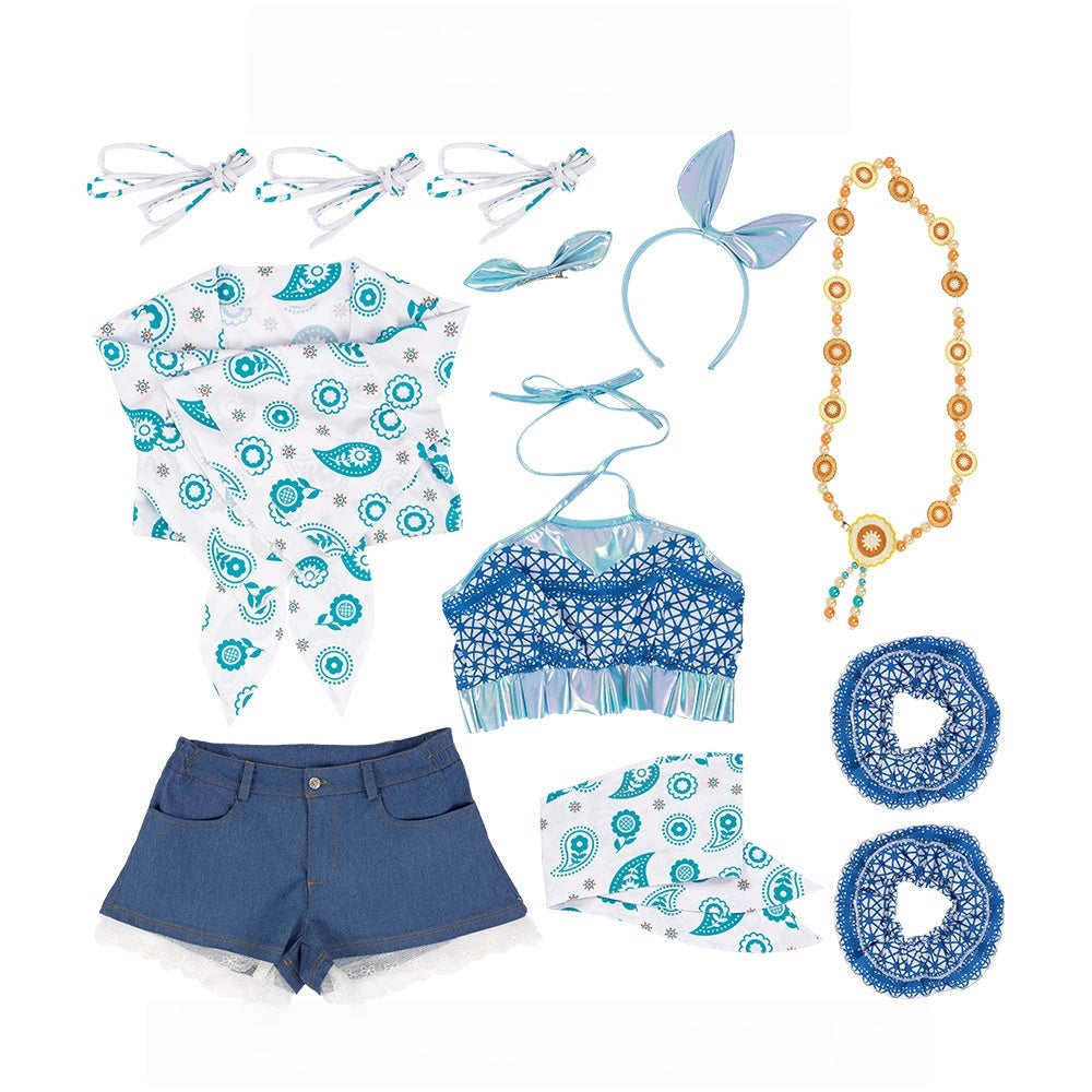 LoveLive Nijigasaki High School Idol Club Sayaka Murano Tsumugi Yuu Summer Girl Outfit Cosplay Costume - Halloweez