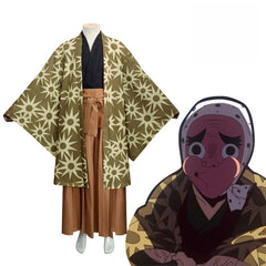 Demon Slayer Cosplay Costume Tetsuido Haganezuka Full Set with Nichirin Sword - Halloweez