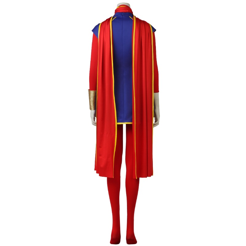 Tenue de cosplay Kamala Khan pour Halloween - Combinaison et cape pour femme pour Halloween et événements spéciaux