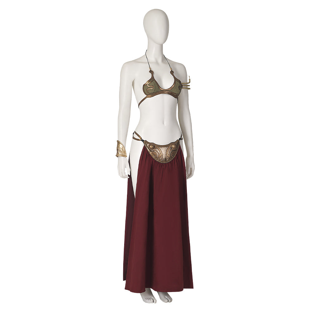 Halloweez Princess Leia Slave Girl Cosplay Costume – Timeless Look for Enthusiasts and Gatherings