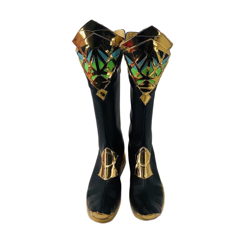 Genshin Impact Alhaitham Cosplay Shoes for Anime Conventions and Role Play - Halloweez