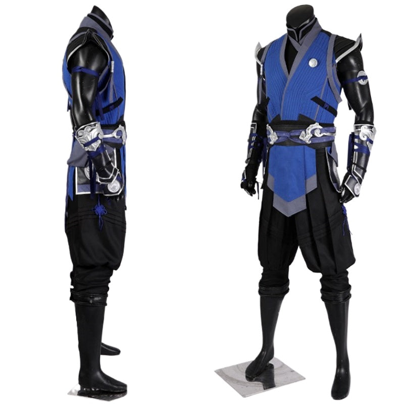 Halloweez Sub-Zero Cosplay Costume Set for Men - Premium Halloween & Carnival Outfit