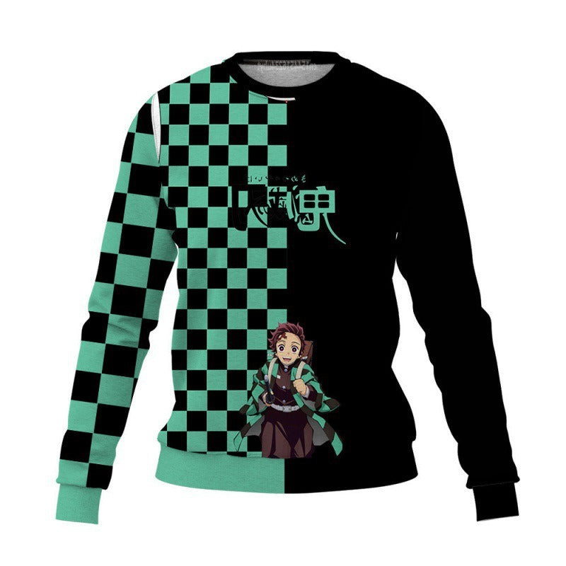 New Demon Slayer 3D Print Casual Loose Fit Christmas Sweatshirt - Halloweez
