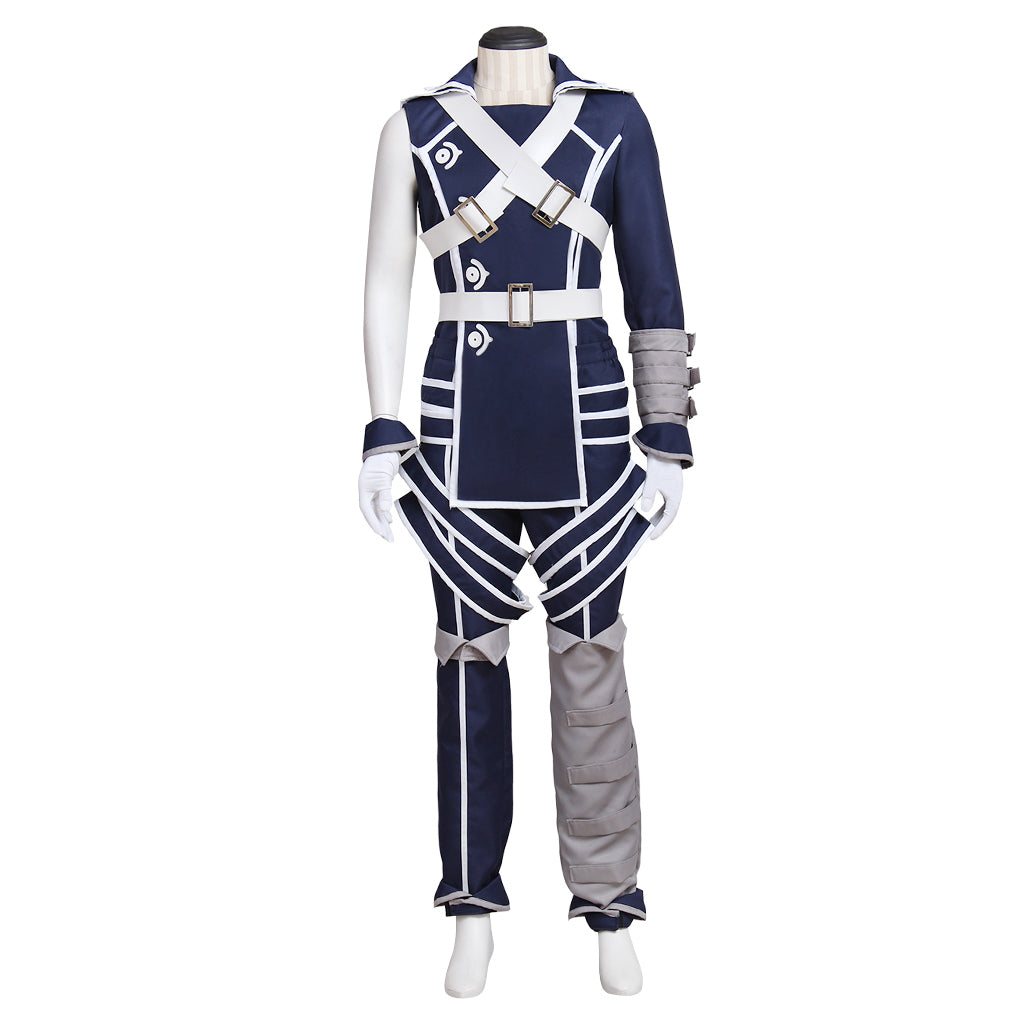 Halloweez Fire Emblem Awakening Chrom Cosplay Costume | Royal Combat Uniform with Cloak