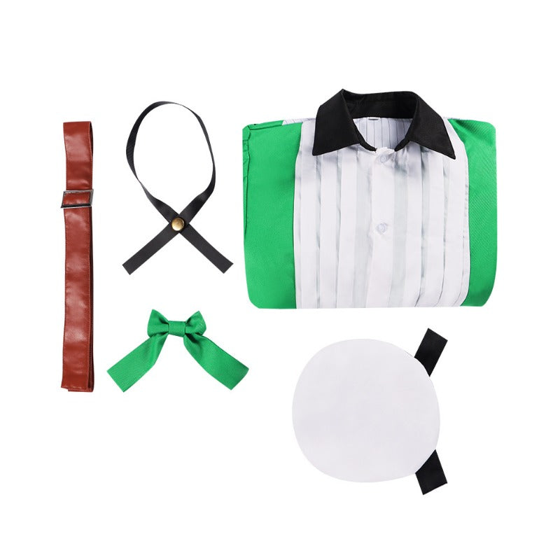 Fictional Reasoning Iwanaga Kotoko Cosplay Costume Green Long-Sleeved Dress for Women Halloween Maid Outfit - Halloweez