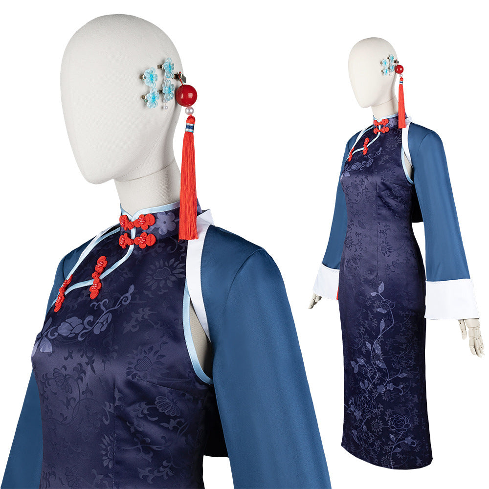 Blue Archive Kaguya Qipao Cosplay Dress - Anime Game Costume - Halloweez