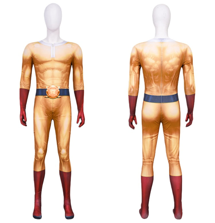 Drax Saitama Cosplay Costume One Punch Man Season 3 Anime Cosplay Full Set C Suit for Men - Halloweez