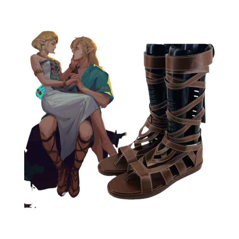 1083 The Legend of Zelda: Tears of the Kingdom Link Cosplay Shoes for Anime Expo - Halloweez