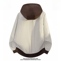 Men's Detachable‑Hood Jacket,Designer Trendy Casual Outerwear for Spring Autumn Custom