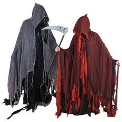 Grim Reaper Witch Cosplay Costume Adult Halloween Cloak Red Death Costume - Halloweez