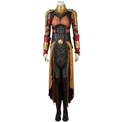 Halloweez Okoye Cosplay Costume for Women - Wakanda Inspired Halloween Carnival Attire