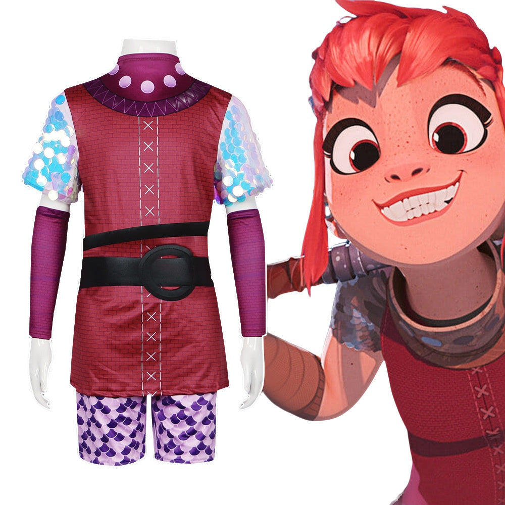 Monster Girl Nimona Cosplay Costume - Same Style as New Show Performance Outfit for Halloween - Halloweez