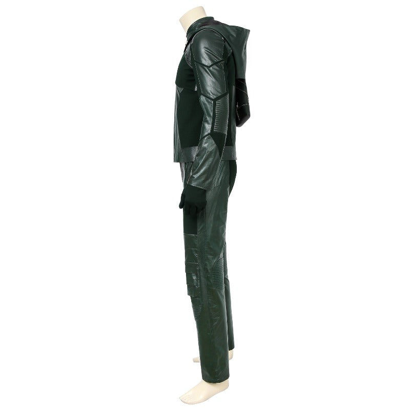 Halloweez Green Arrow Final Suit - Oliver Queen Season 8 Cosplay Costume