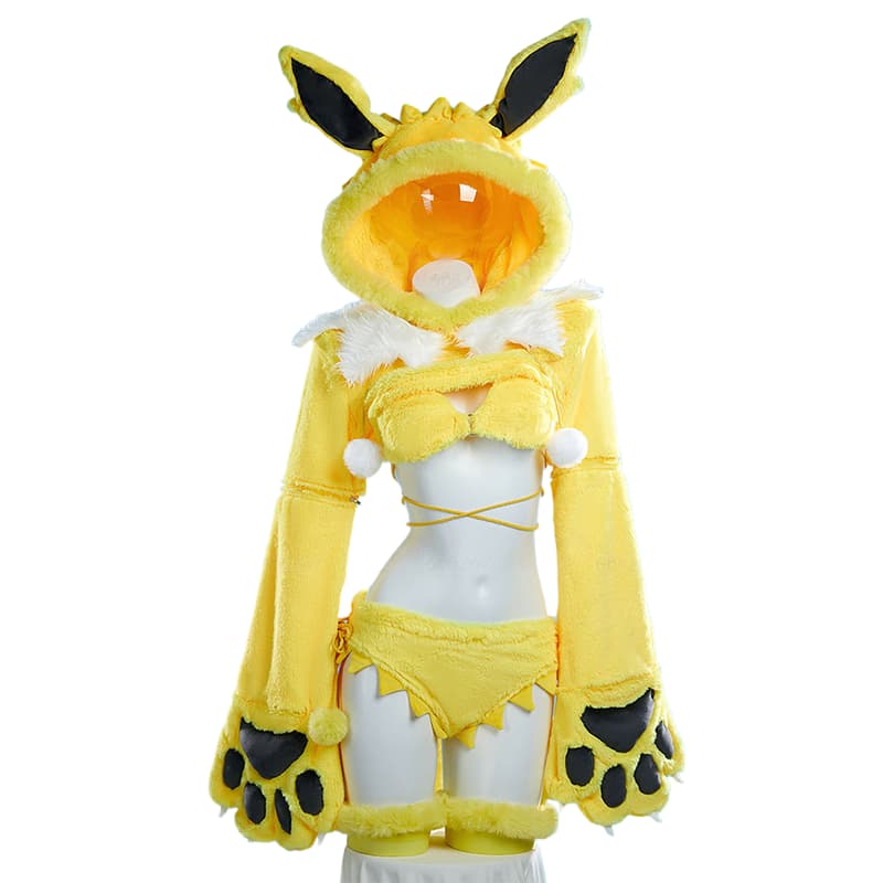 Official Jolteon Plush Paw Cosplay Costume Set for Anime Conventions - Halloweez