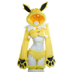 Official Jolteon Plush Paw Cosplay Costume Set for Anime Conventions - Halloweez