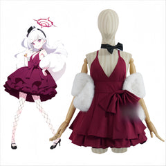 Blue Archive Mutsuki Formal Dress Cosplay Costume Elegant Game Party Outfit Full Set - Halloweez