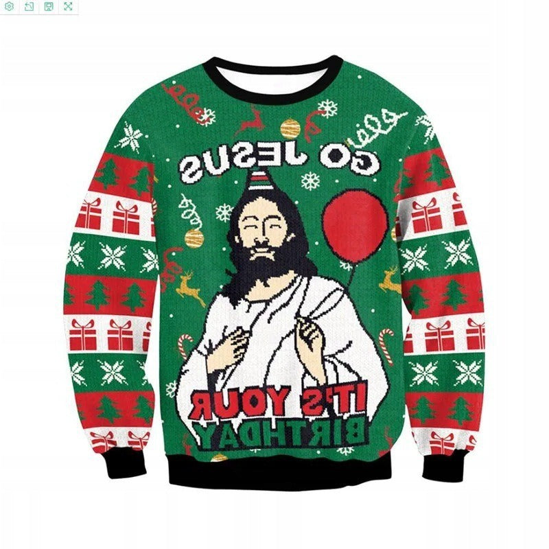 New Demon Slayer 3D Print Casual Loose Fit Christmas Sweatshirt - Halloweez