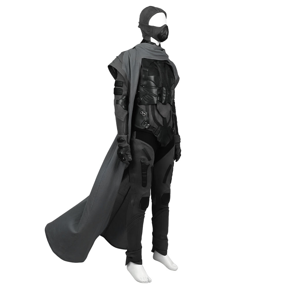 Halloweez Dune Man Cosplay Costume with Jumpsuit, Vest & Accessories