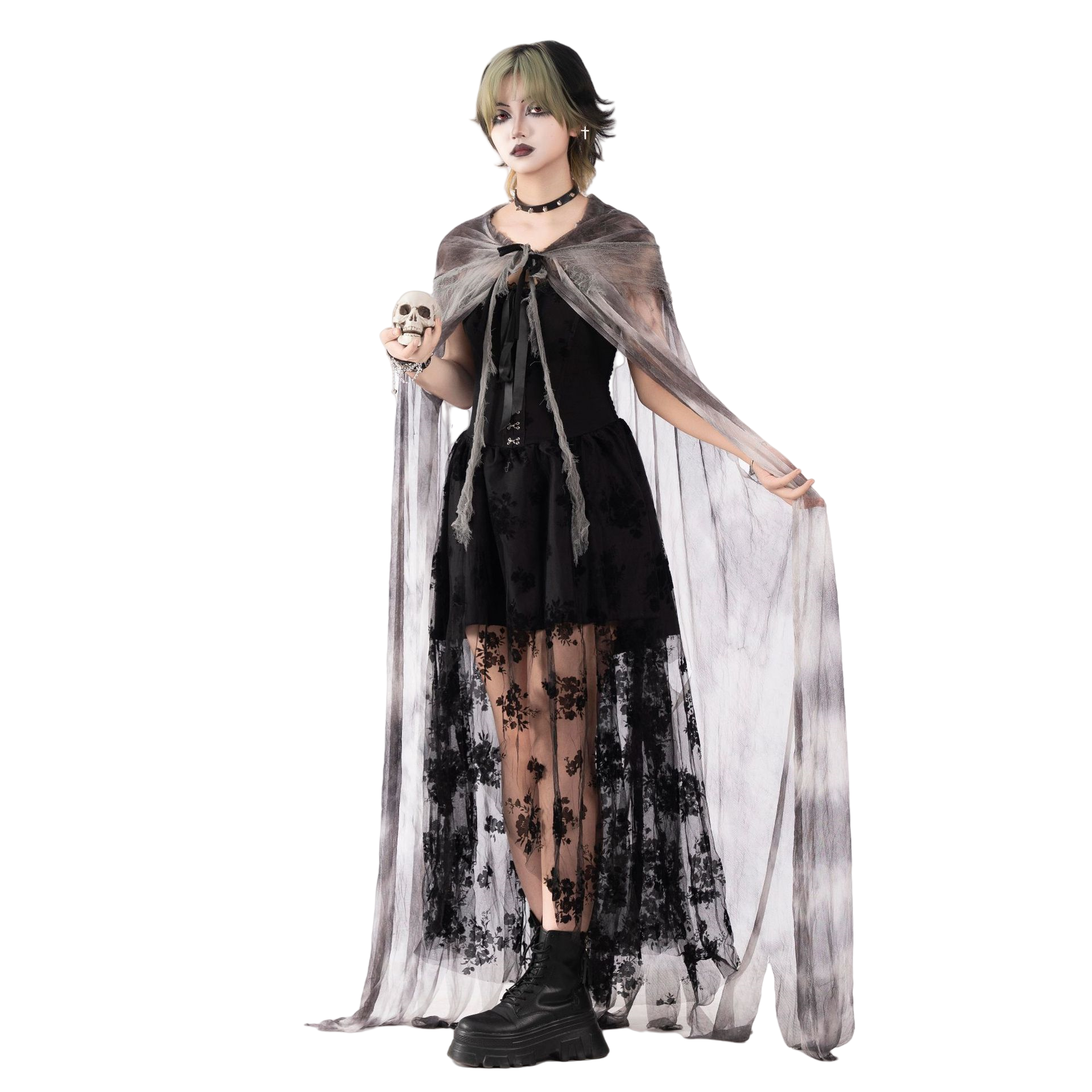 Custom Dedicated Link Halloween Horror New Tie-Dye Wizard Robe Cloak COS Costume Prop - Halloweez