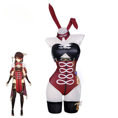 Halloweez Genshin Impact Beidou Bunny Girl Costume Sexy Women Jumpsuit Original Cosplay Costume Full Set - Halloweez