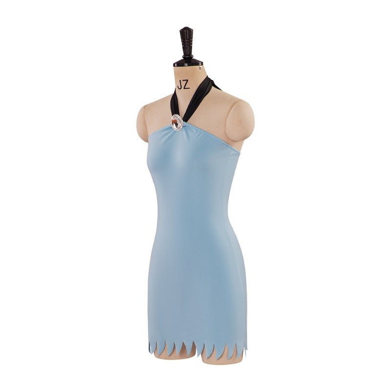Halloweez Sexy Blue Mini Dress - Betty Rubble Costume for Women | Flintstones Cosplay - Halloweez