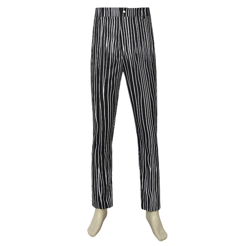 Jack Skellington Costume - Halloween Cosplay Black Stripe Suit by Halloweez