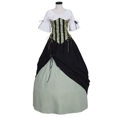 Elegant Halloweez Vintage European Medieval Victorian Renaissance Dress for Women