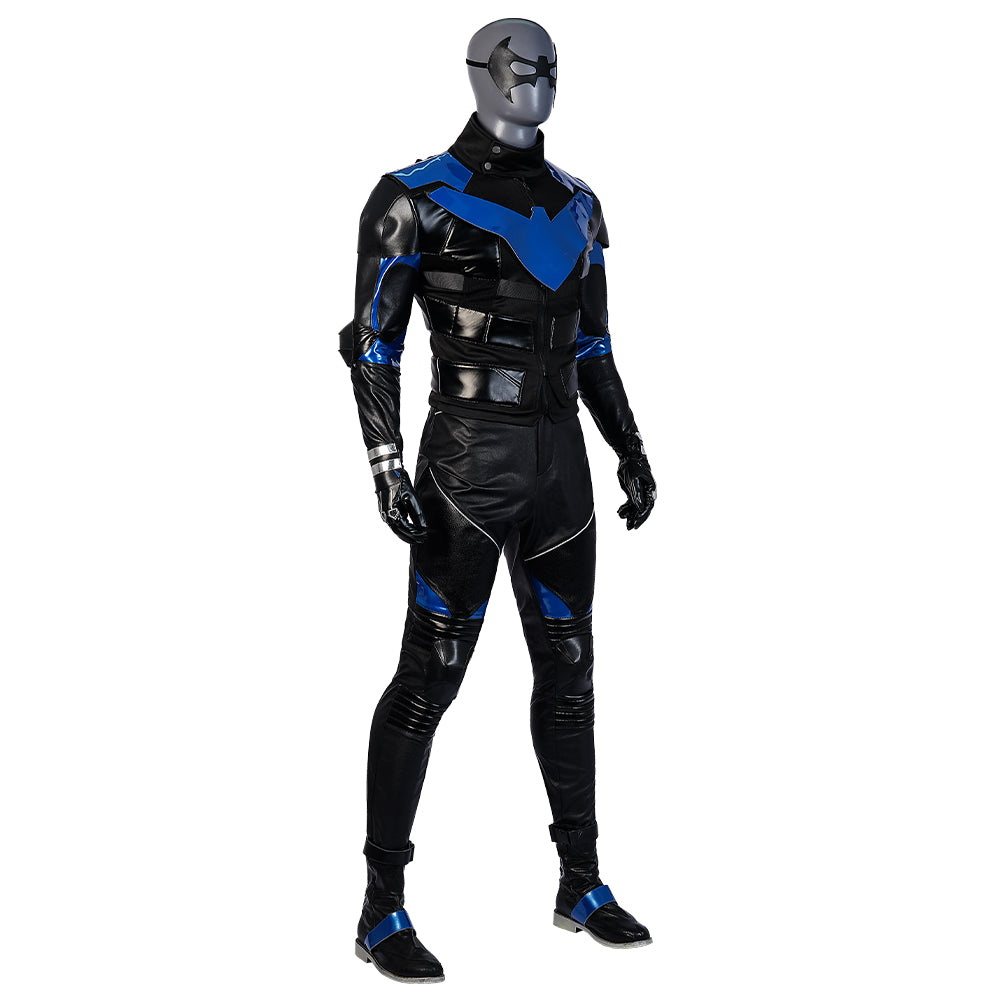 Halloweez Nightwing Cosplay Costume - Batman Gotham Knights Film Inspired Halloween Outfit