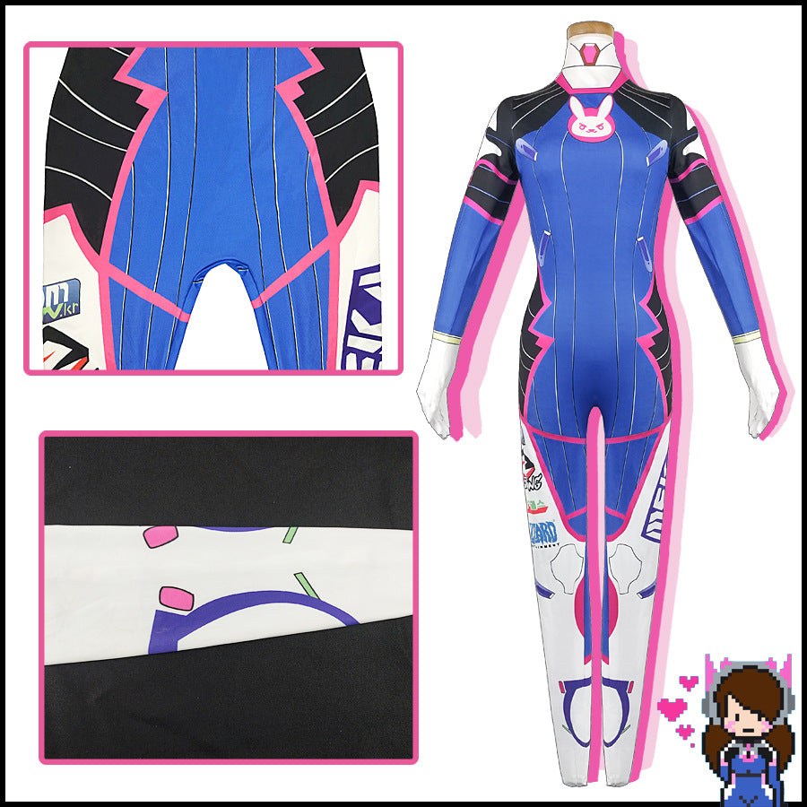 Overwatch Mech Pilot Jumpsuit Cosplay Costume - Game Character Outfit