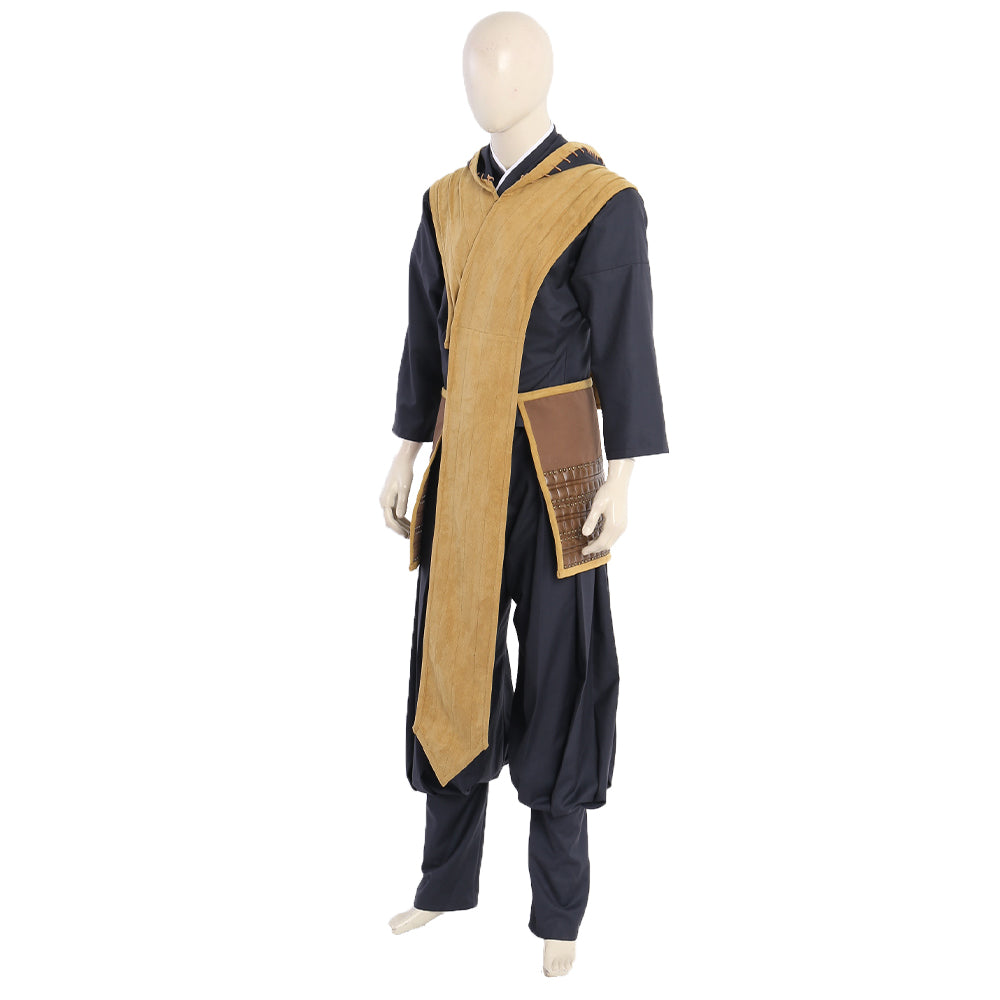 2021 Movie-Inspired Mortal Kombat Scorpion Hanzo Hasashi Halloweez Cosplay Costume