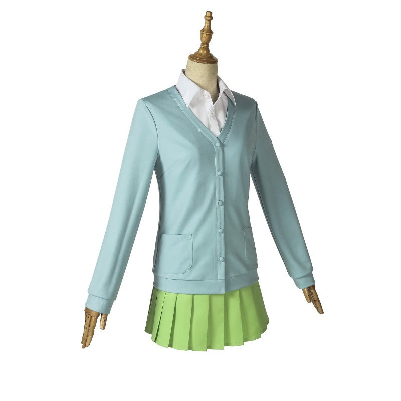 Halloweez Quintuplets Cosplay Costume - Women's Blue School Uniform Set for Halloween