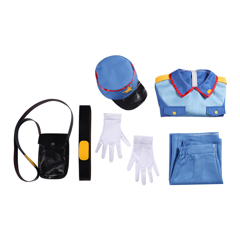 Pokemon Cosplay Costume Officer Jenny Police Uniform Anime Performance Outfit - Halloweez