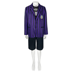 Wednesday Season 2 Pugsley Addams Cosplay Costume - The Addams Family TV Show Outfit - Halloweez