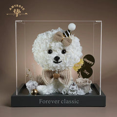 Bichon Frise Creative Figurine - A Perfect Teacher's Day, Birthday, Valentine’s Day, and Wedding Gift - Coscosmos