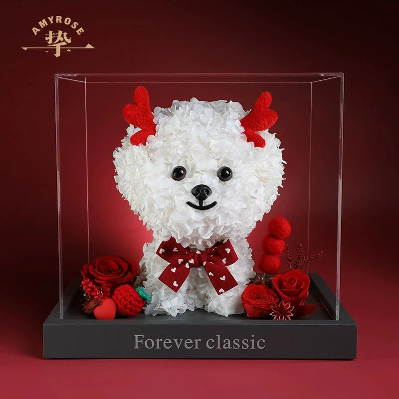 Bichon Frise Creative Figurine - A Perfect Teacher's Day, Birthday, Valentine’s Day, and Wedding Gift - Coscosmos