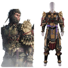 Black Myth Wukong Cosplay Costume for Men | Qitian Dasheng Destiny Man Suit - Coscosmos