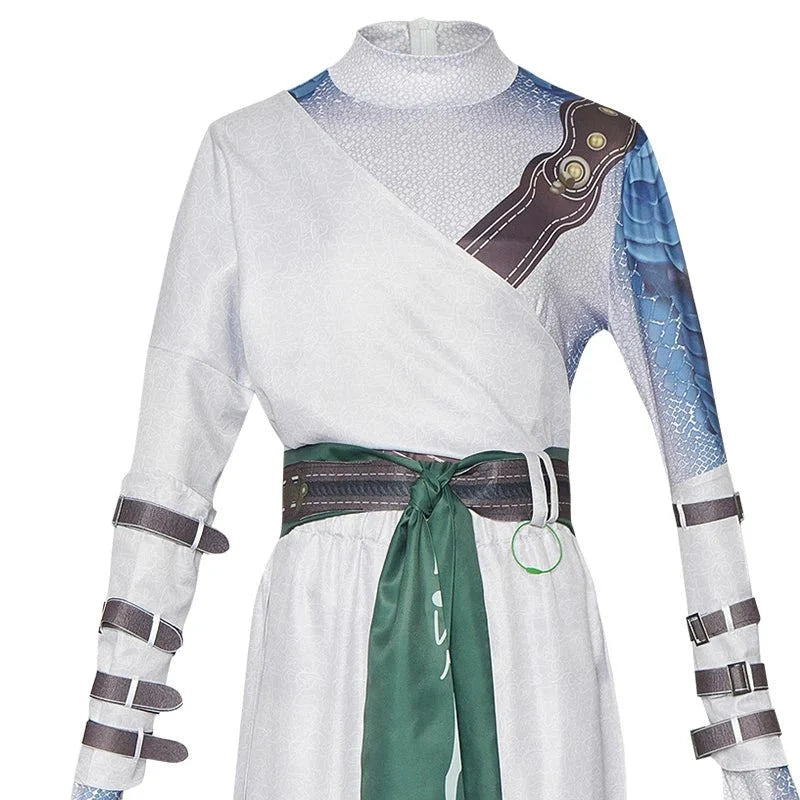 Black Myth Wukong White - Clad Noble Cosplay Costume | White Robe Halloween Suit for Men | Elegant Noble Design for Fans - Coscosmos