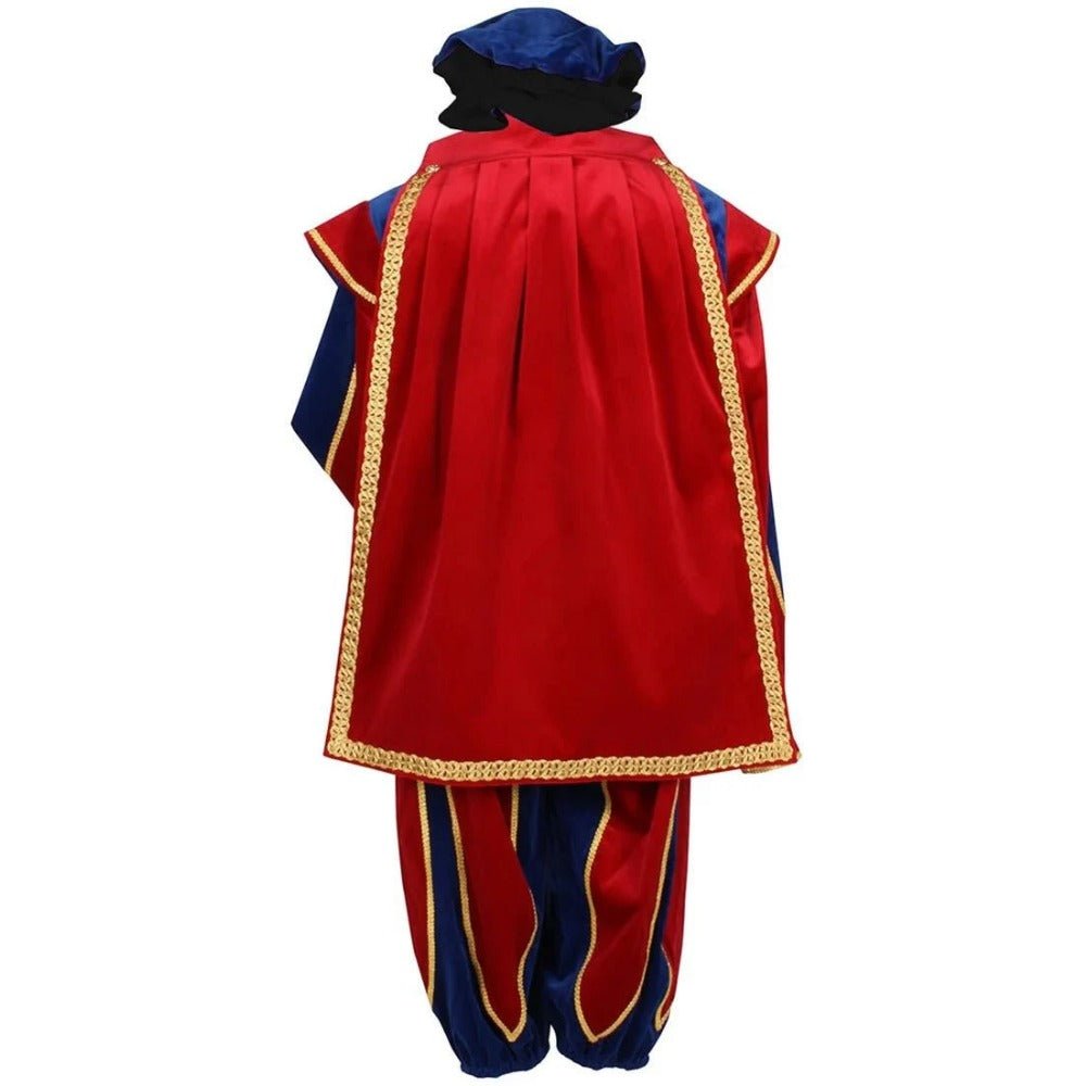 Black Peter Cosplay Costume for Men - Traditional Tudor Velvet Festival Outfit with Ball Gown - Coscosmos