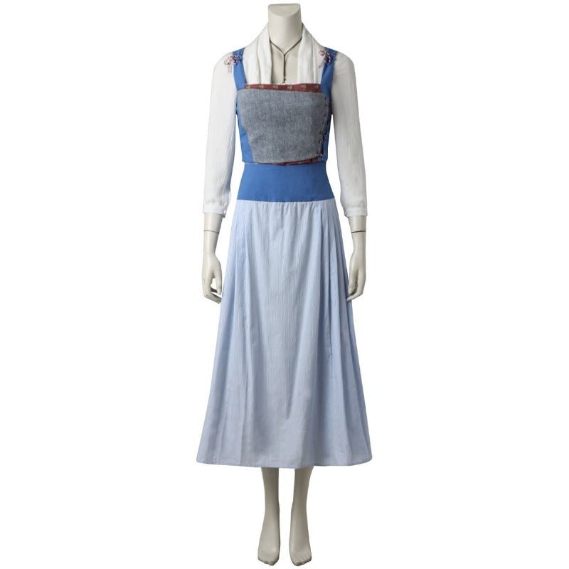 Blue Belle Maid Costume - Anime Cosplay Beauty and the Beast Dress for Show & Party - Coscosmos