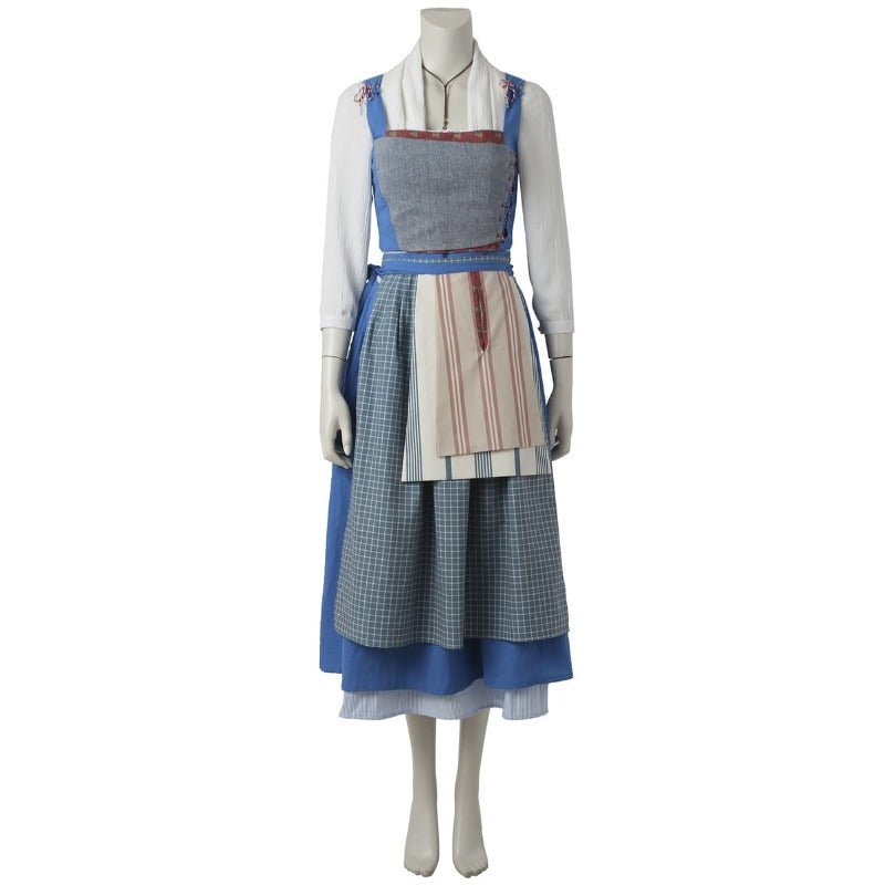 Blue Belle Maid Costume - Anime Cosplay Beauty and the Beast Dress for Show & Party - Coscosmos