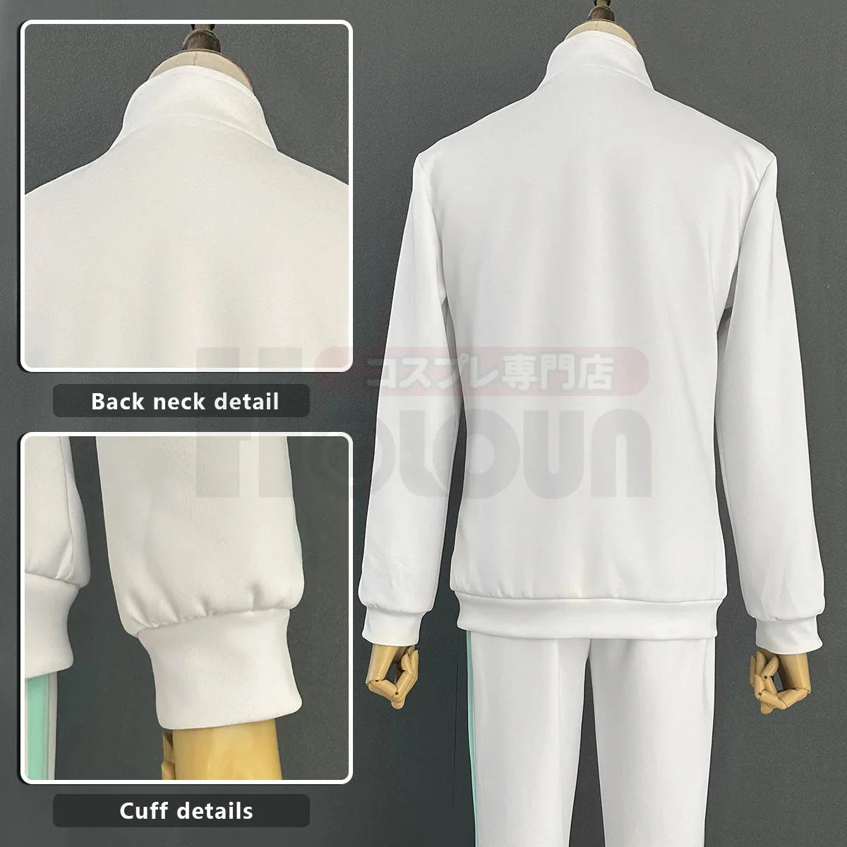 Halloweez Blue Lock Anime Chigiri Cosplay Costume with Full-Zip Tracksuit and Synthetic Fibers - Halloweez
