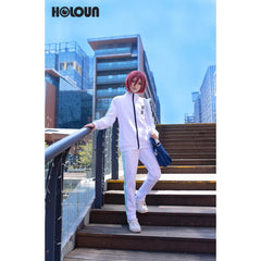 Halloweez Blue Lock Anime Chigiri Cosplay Costume with Full-Zip Tracksuit and Synthetic Fibers - Halloweez