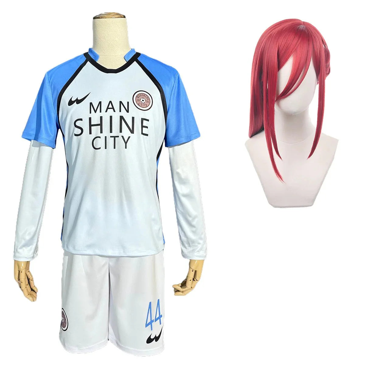 Blue Lock Anime Cosplay Costume Wig MAN SHINE CITY Nagi Reo Mikage Chigiri Rose Net Football Soccer Uniform Daily Sport - Coscosmos