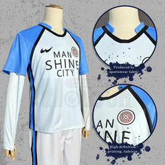 Blue Lock Anime Cosplay Costume Wig MAN SHINE CITY Nagi Reo Mikage Chigiri Rose Net Football Soccer Uniform Daily Sport - Coscosmos